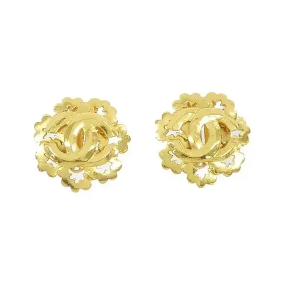 CHANEL Gold Earrings