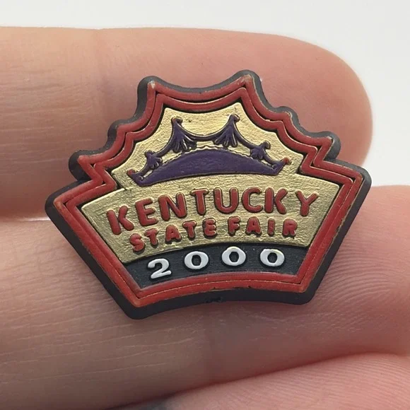 Kentucky State Fair 2000 Plastic Lapel Hat Pin New‎ Millennium Souvenir