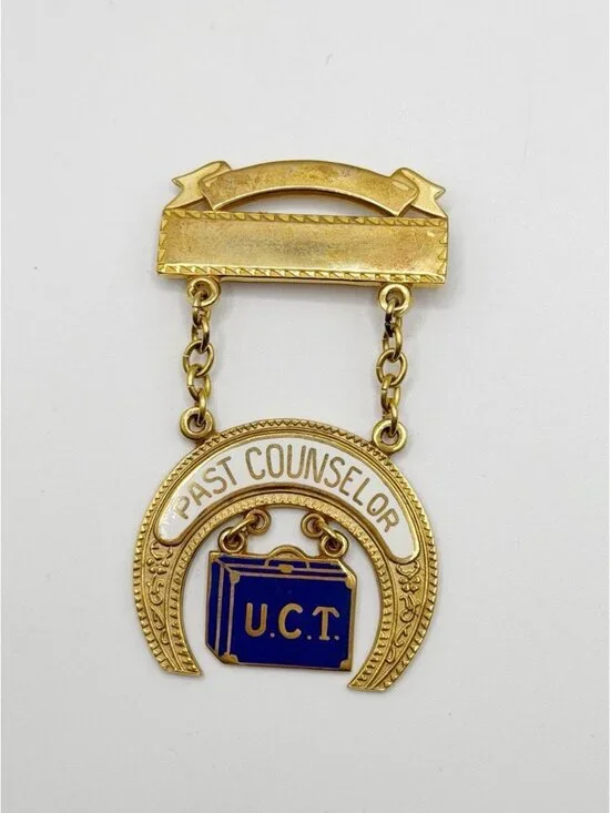 Vintage U. C.‎ T. Pin “Past Counselor” Pin United Commerical Travelers