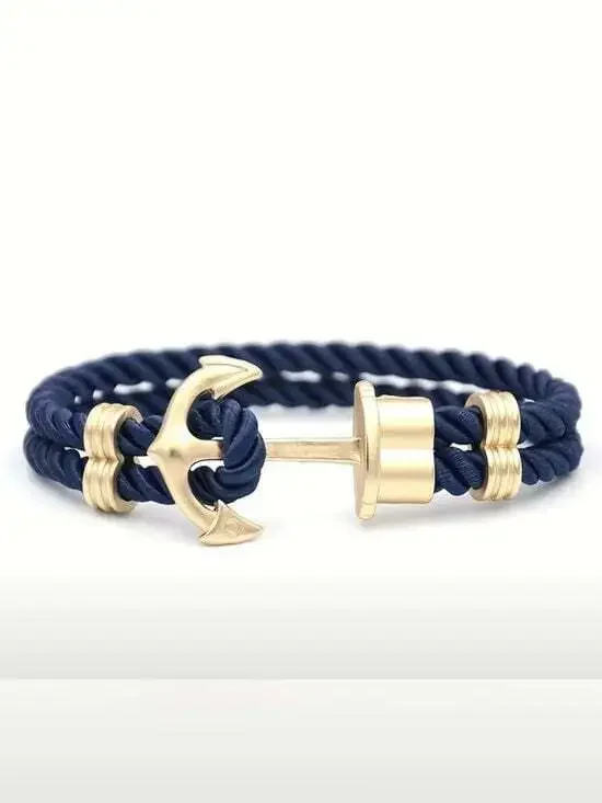 Bracelet with Silver Anchor Clasp