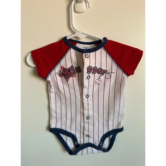 Carters Baby Boy Little Slugger Baseball Bodysuit 3 Months