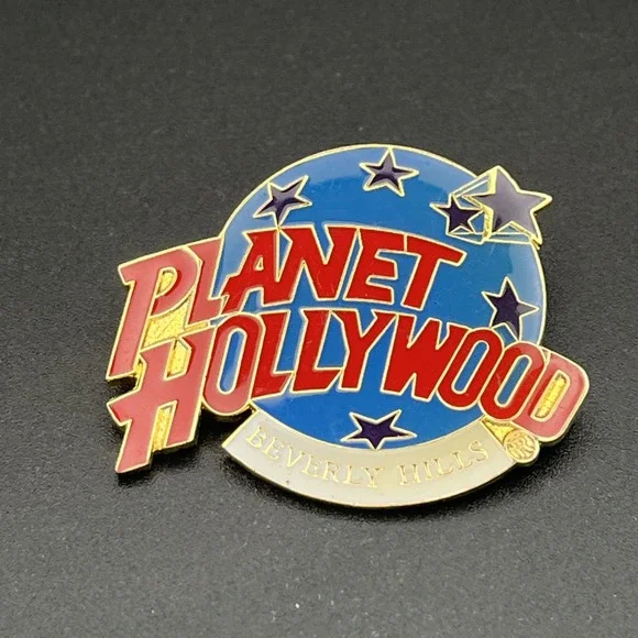 Planet Hollywood Beverly Hills California Logo Lapel Hat‎ Pin