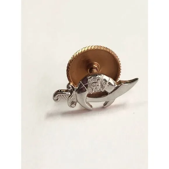 14K Gold and Platinum Vintage Shriners Pin Badge Extremely Rare HTF Collector