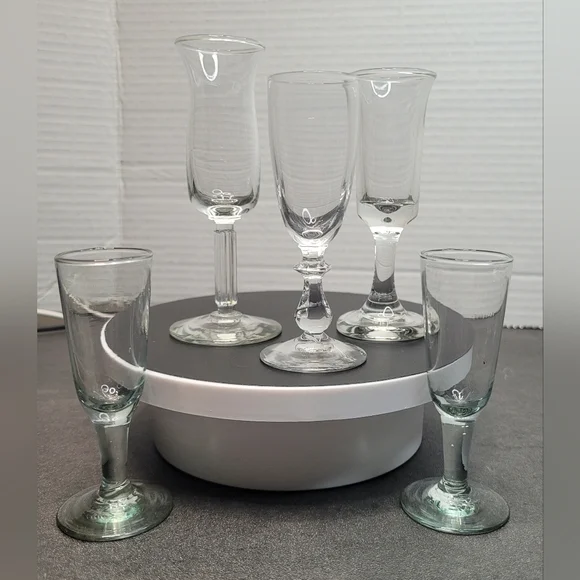 Cordial Glasses Collection of 5 (4 styles) Vintage