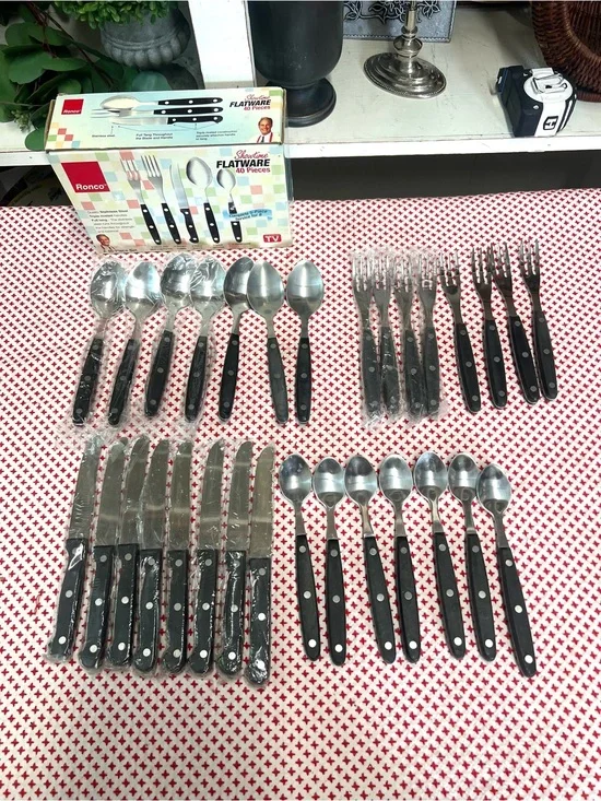 Ronco showtime flatware spoons forks knives replacement