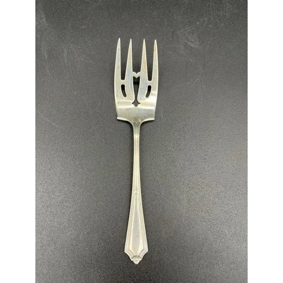 Sterling Silver Gorham Plymouth Large Ramkin Fork Pierced