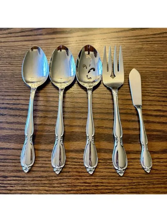 Oneida Chatelaine Set of 5 Serving Pieces Community Stainless Flatware‎