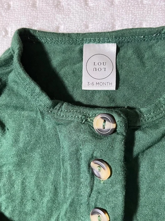 Lou Lou & Co 2 piece pajama set in dark green
