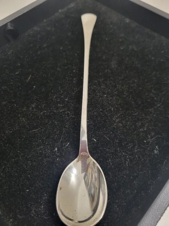 Scandinavian designer Albin Denmark Long Silverplate Spoon