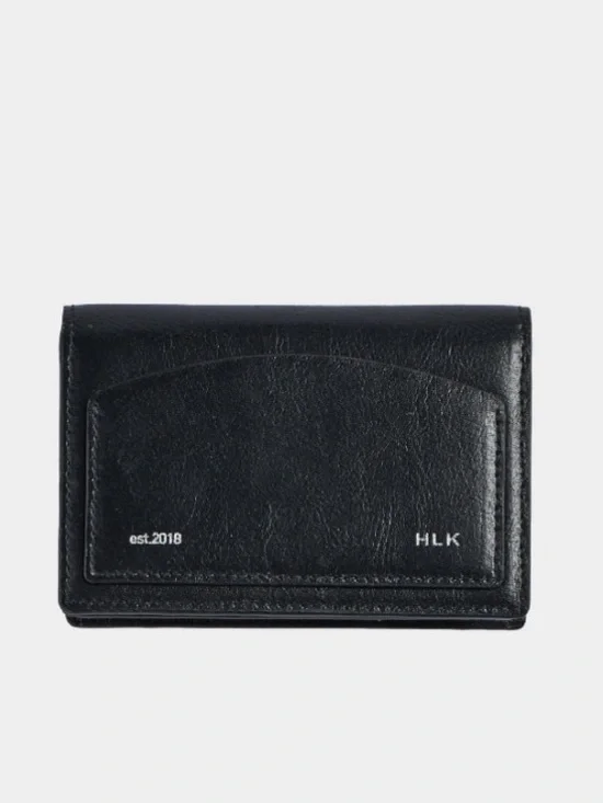 Black Cactus Leather Card Holder Wallet