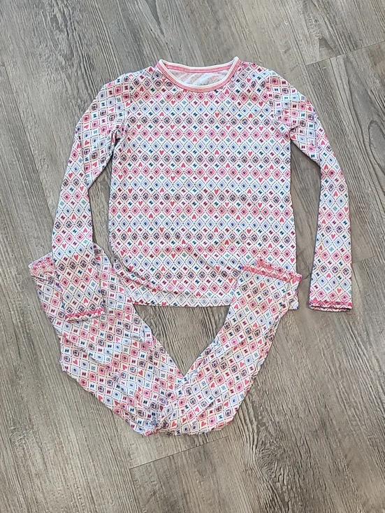 Cuddle Duds Heart & Diamonds Pajamas Set Size Medium
