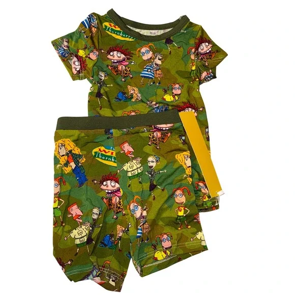 NWT Nickelodeon The Wild Thornberrys Kids Bamboo Pajama Set 2t