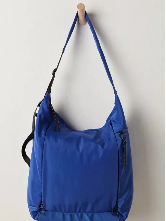NWT Free People No Time Zones Carryall Tote in Electric