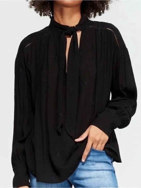 Free people wishful moments embroidered Blouse, small