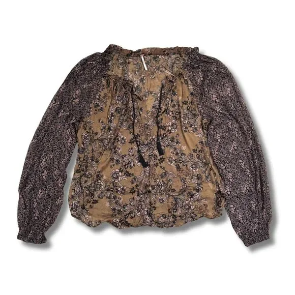 Free People Womens Hendrix Printed Top - S
