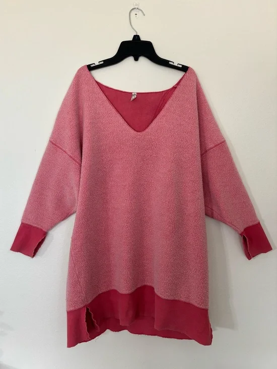 Free People Intimately Oversized Sweater Dress/Shirt Size Women’s XS Cozy Warm
