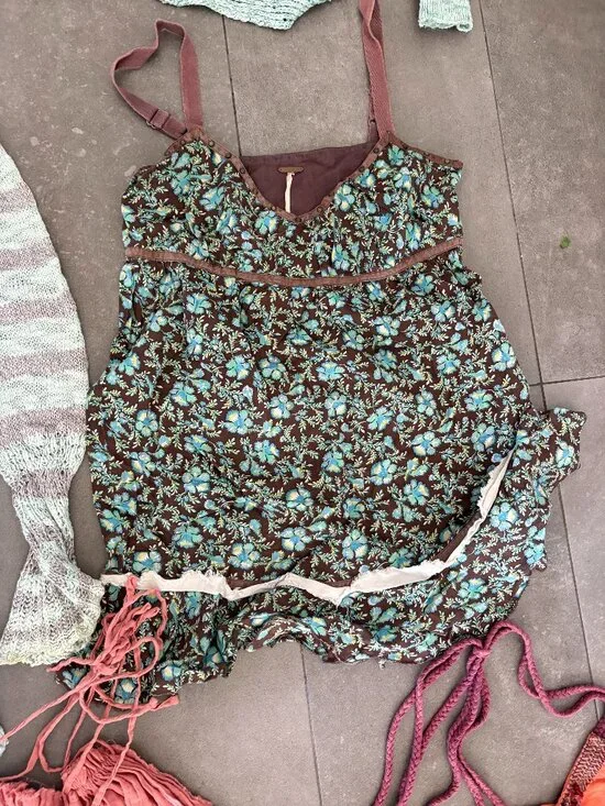 Free People Boho Clothing Bundle – 7 items: Tops, Sweaters & Dresses