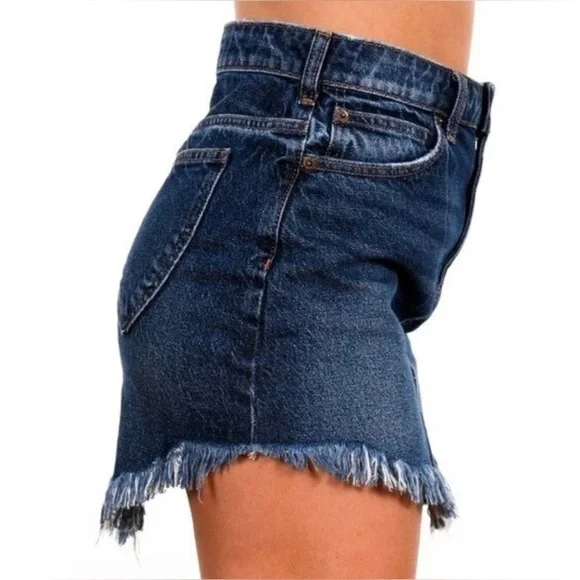Free People Bailey Denim Mini Skirt size 24