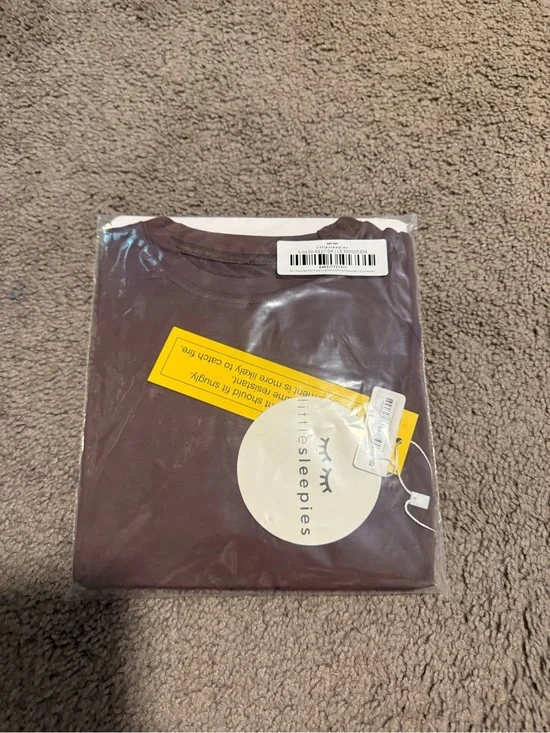 Little Sleepies Men's Short Sleeve Tee in Plum Brown