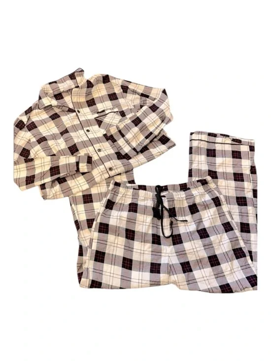 Wondershop mens Plaid Pajama Set size large