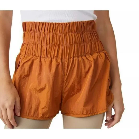 Free people Russet Orange The Way Home Shorts size S