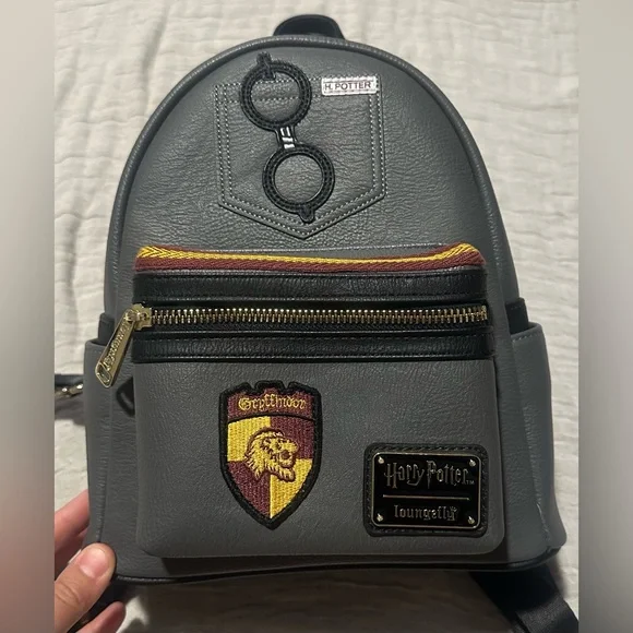 Harry Potter Gryffindor Loungefly Mini Backpack Hogwarts Faux Leather Bag