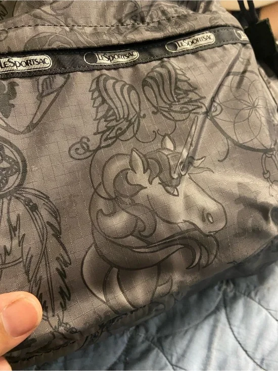 LE SPORTSAC Grey UNICORN FOREVER YOUNG Voyager Backpack