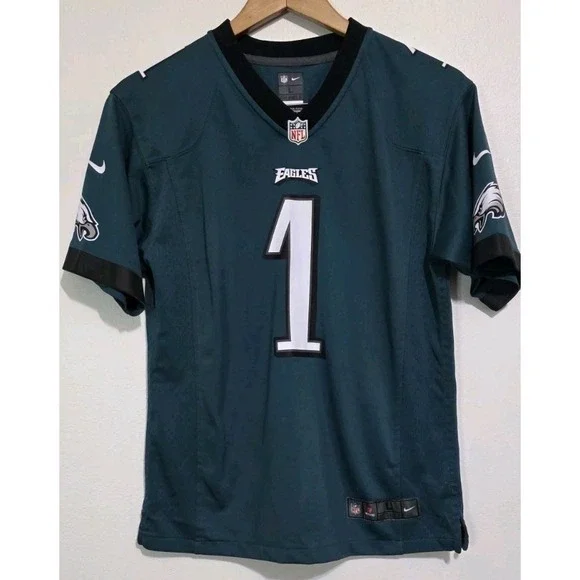 Nike Youth Philadelphia Eagles J. Hurts 2023 Game Jersey Green L NFL‎ Football