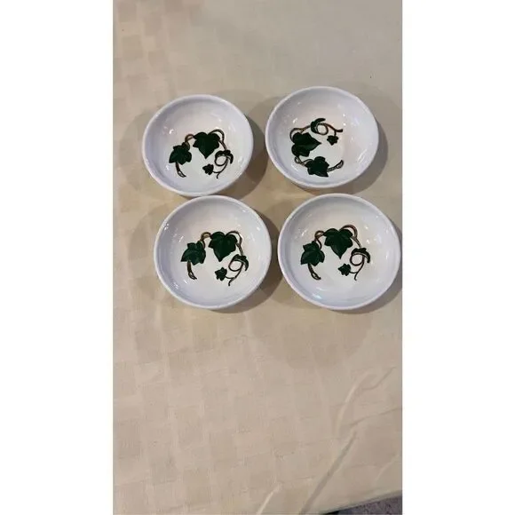 Vintage Metlox Poppy Trail California Ivy Handpainted Fruit Berry Bowl Set of 4
