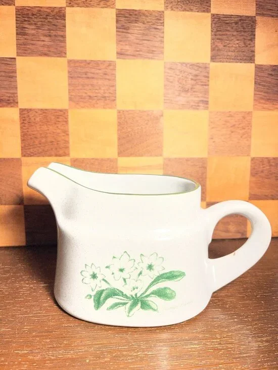Noritake Green Mountain Flower Pitcher Gravy Boat A794