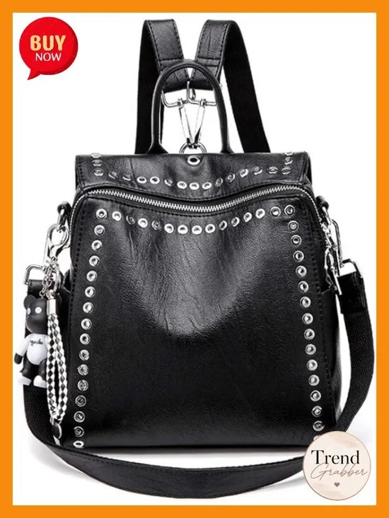 Convertible Backpack Purse Women Faux Leather Tote Shoulder Bag Work Travel