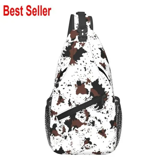 Polyester Sling Backpack Crossbody Bag Adjustable Strap Casual Daypack