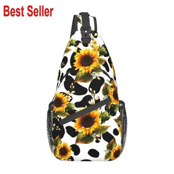 Polyester Crossbody Sling Bag Backpack with Adjustable Padded Shoulder Strap