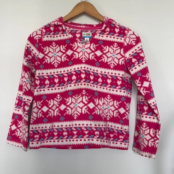 Place Snowflake Pattern Fleece Sz L (10/12)