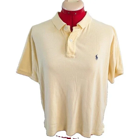 Polo Sport Ralph Lauren Boys Yellow Shirt Size Large