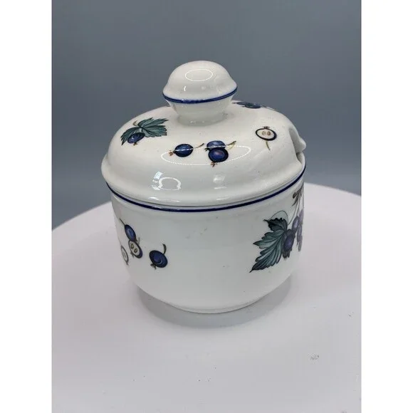 Villeroy And Boch anno 1748 Luxembourg Malaga Grapes Jam Jar Sugar bowl Vintage