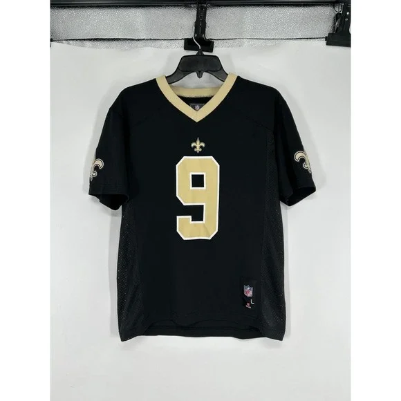 Drew Brees New Orleans Saints NFL Jersey‎ Youth Kids Boys Large Black Football