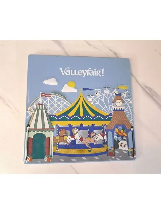 Vintage Valleyfair MN Theme Park Souvenir Ceramic Trivet/Decorative Tile 6