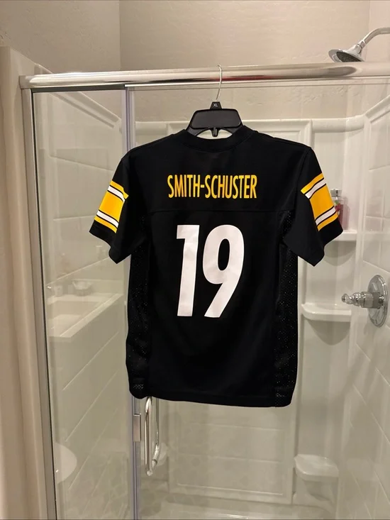 Youth  Black and Yellow Football Jersey - Smith-Schuster 19