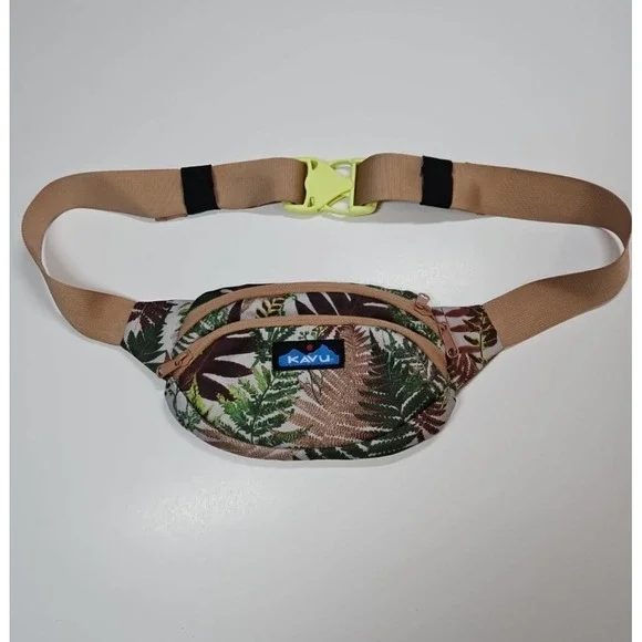 KAVU Spectator Adjustable Waist Pack Fanny‎ Pack Fern Print