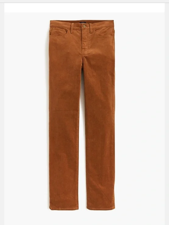 J. Crew Women’s Corduroy Pants — Rust Brown