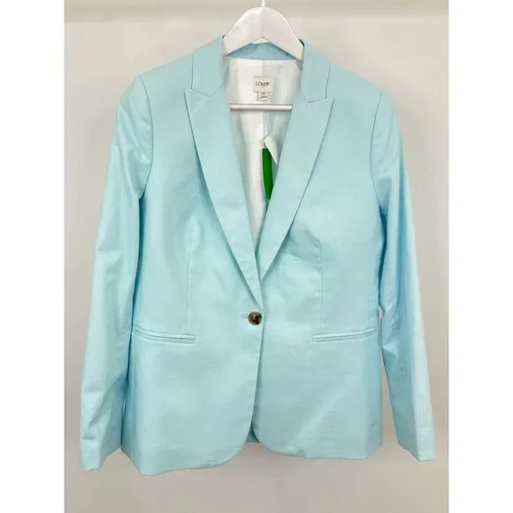 J. CREW Size 10 Blue Women Blazer