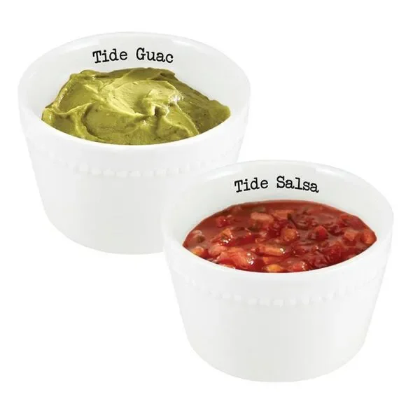 NEW Alabama Crimson Tide Guac & Salsa Ceramic Serving Bowls NIB Party ware