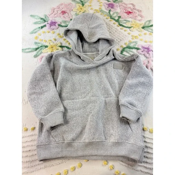 Fudo Boys Grey Marl Textured Fleece Hoodie Sweatshirt G13318BB Size 12Y