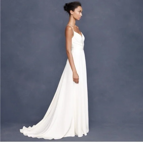 NWT J.Crew Grecian Goddess/86454 HO 07 silk wedging gown size 12
