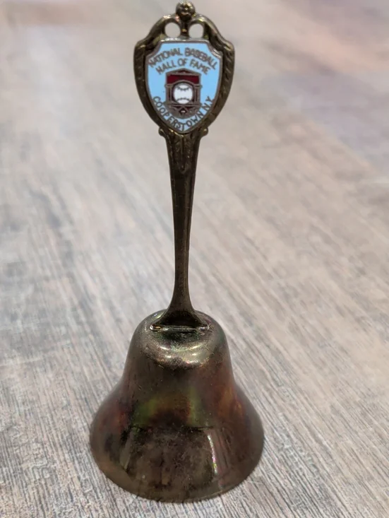 National Baseball Hall of Fame Collectible Brass Bell - Bronze Finish