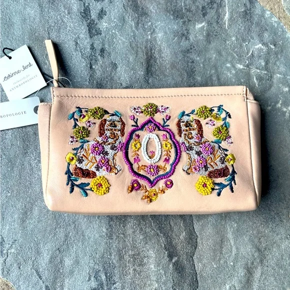 Corinne Lent for Anthropologie Monogram Pouch