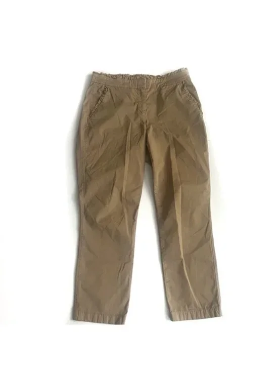 J Crew Tan Chino With Ruffle Waist and Pocket Detail - 2