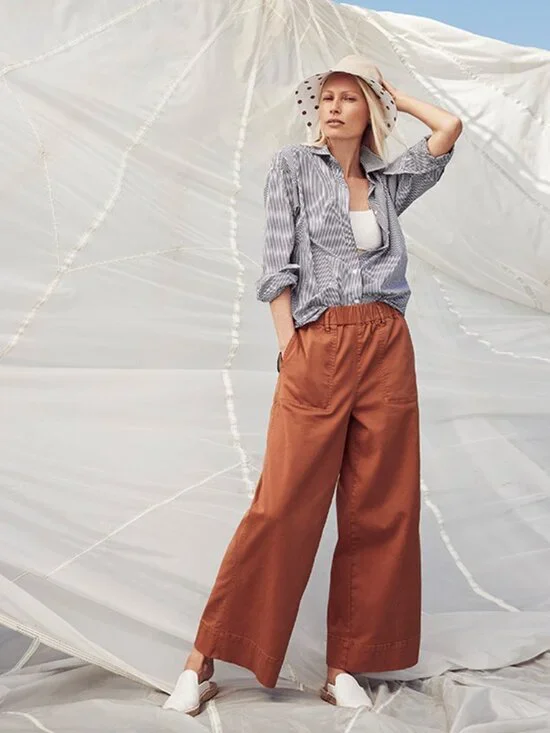 J. Crew Wide Leg Chino Pants Size XLT
