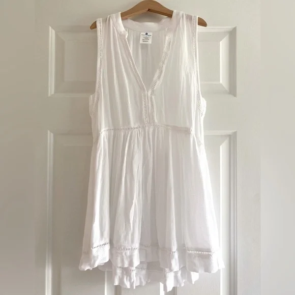 Snapper Rock White Girls' Lightweight Swim Coverup